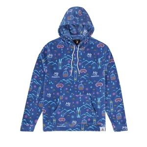 Jack & Sage Mammoth Mountain Ski & Snowboard Printed multicolor Patterned Hoodie